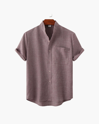 Mandarin Collar Slim Shirt