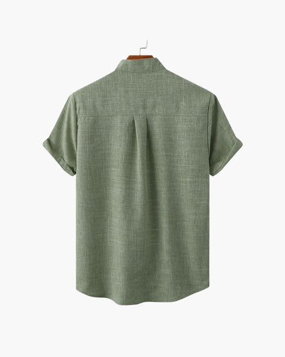 Mandarin Collar Slim Shirt