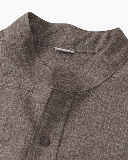 Mandarin Collar Slim Shirt