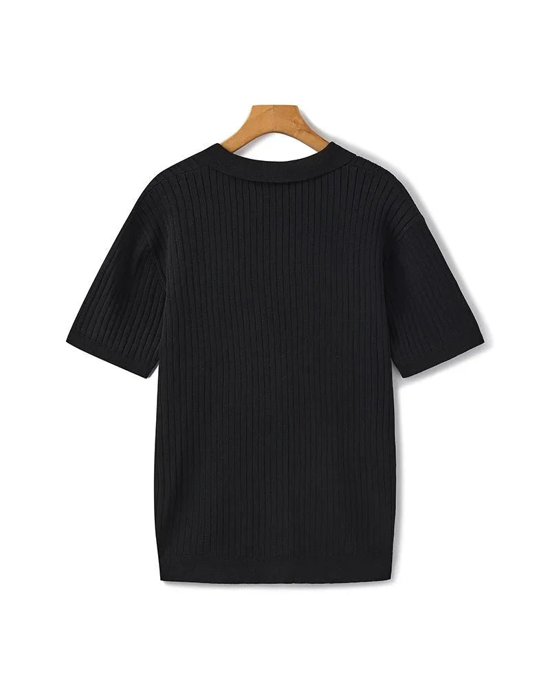 Premium Ribbed Polo Shirt