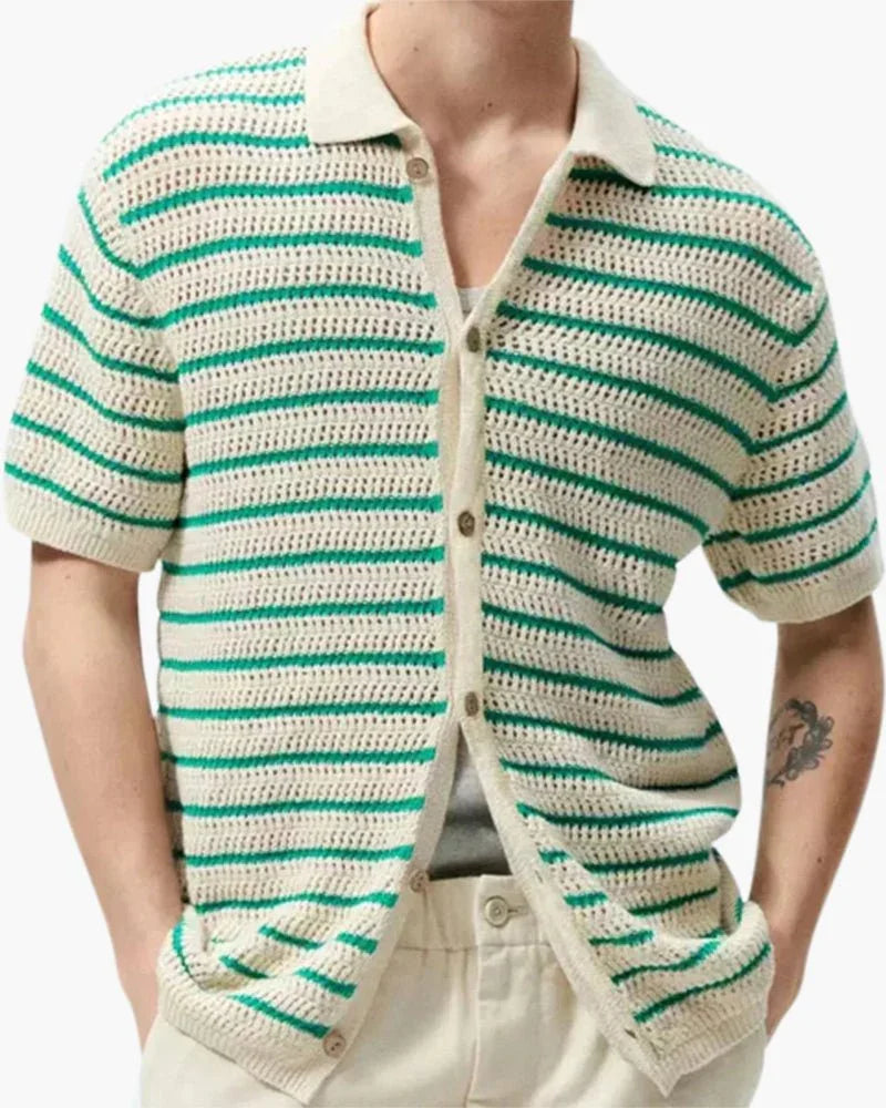Marbella Knit Button-Up Shirt