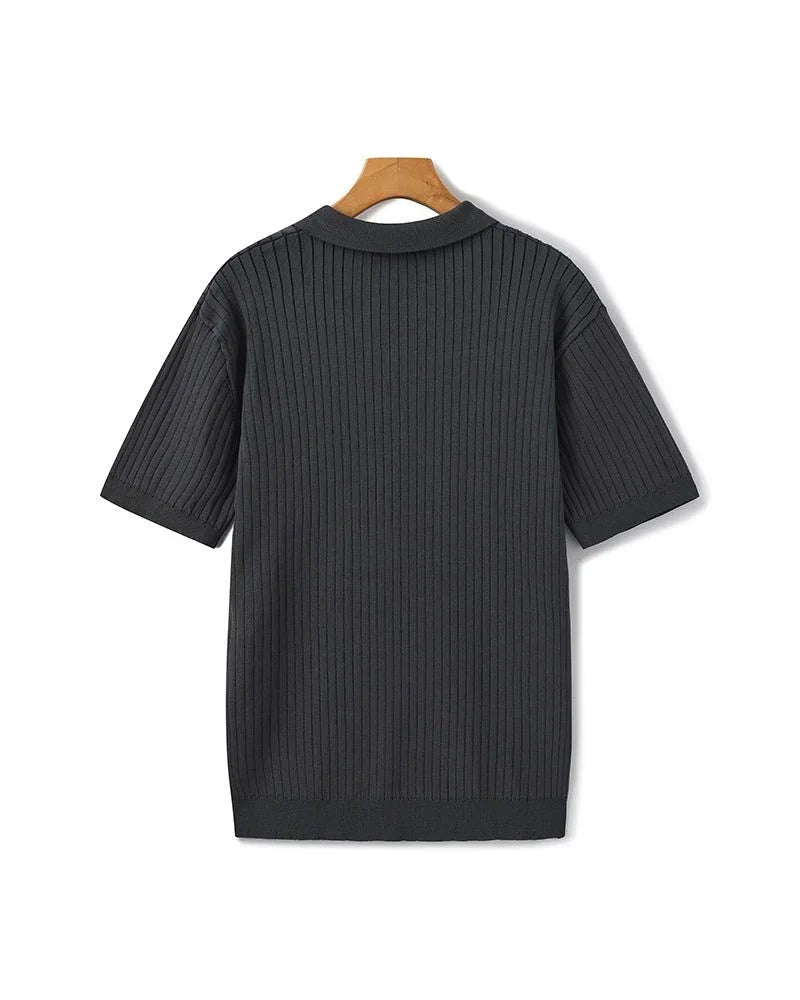 Premium Ribbed Polo Shirt