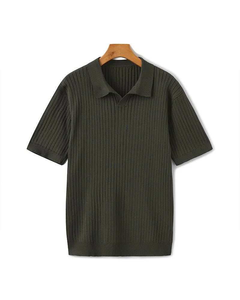 Premium Ribbed Polo Shirt