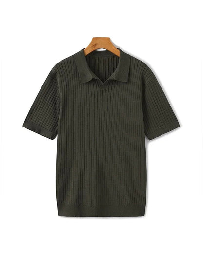 Premium Ribbed Polo Shirt