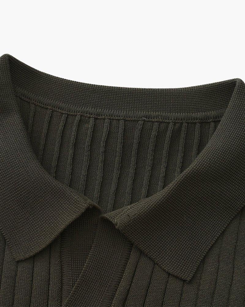 Premium Ribbed Polo Shirt