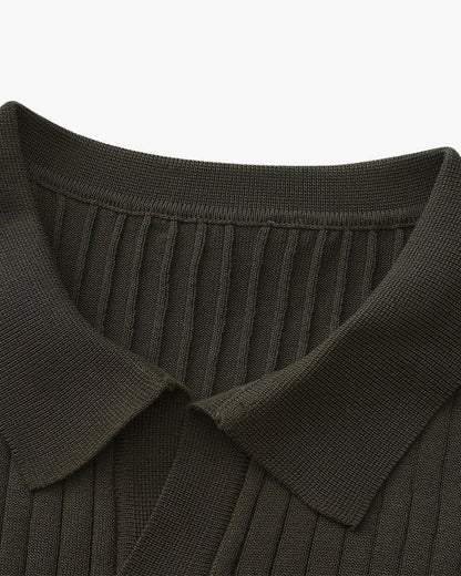 Premium Ribbed Polo Shirt