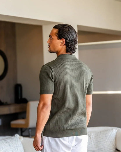Premium Ribbed Polo Shirt