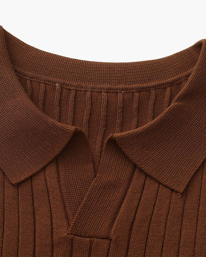 Premium Ribbed Polo Shirt