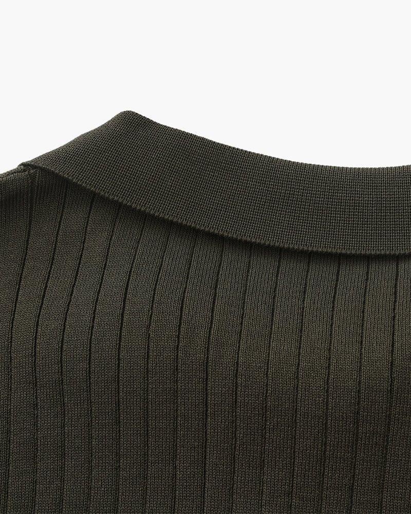 Premium Ribbed Polo Shirt