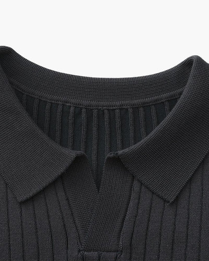 Premium Ribbed Polo Shirt