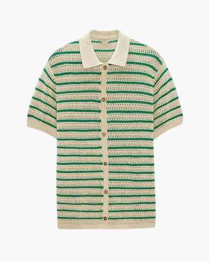 Marbella Knit Button-Up Shirt