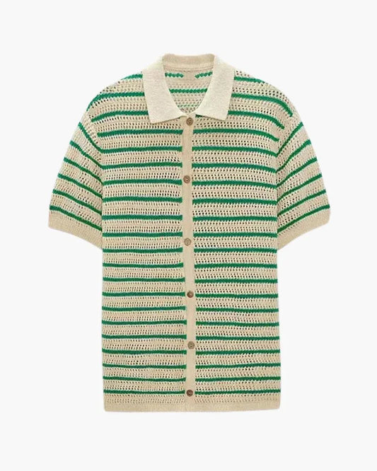 Marbella Knit Button-Up Shirt