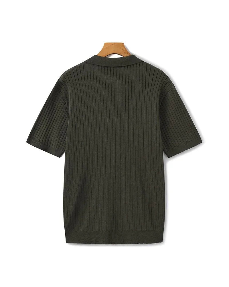 Premium Ribbed Polo Shirt