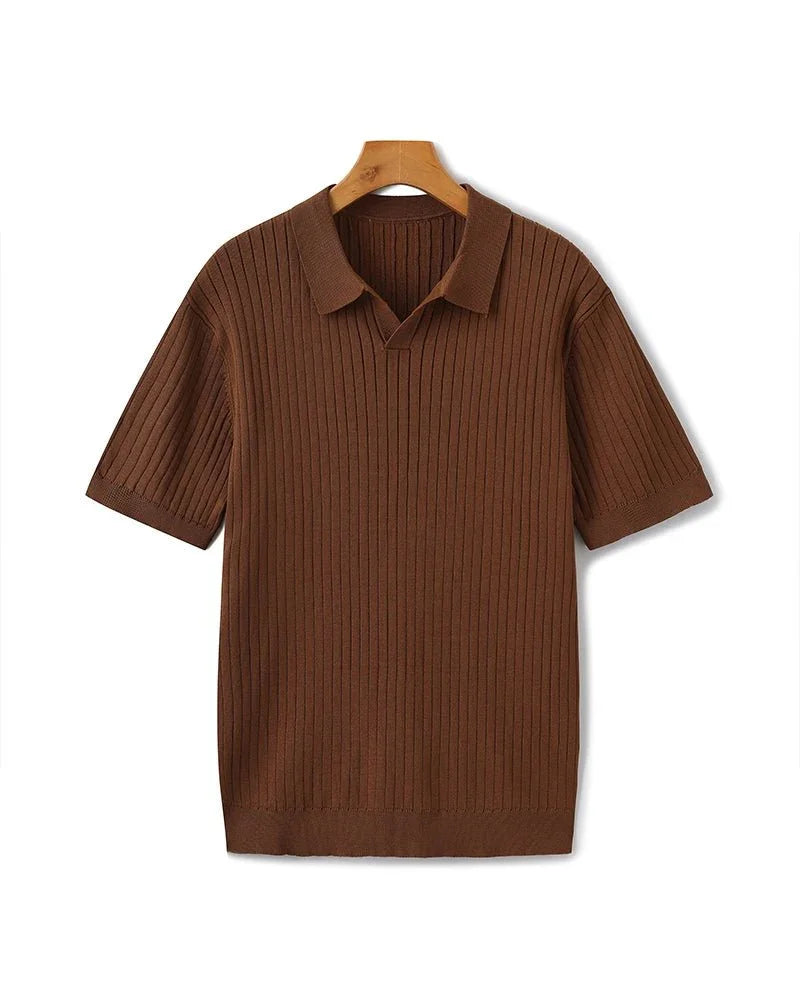 Premium Ribbed Polo Shirt