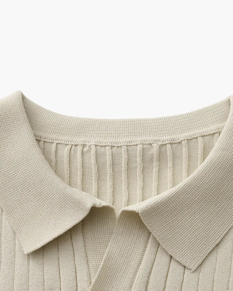 Premium Ribbed Polo Shirt