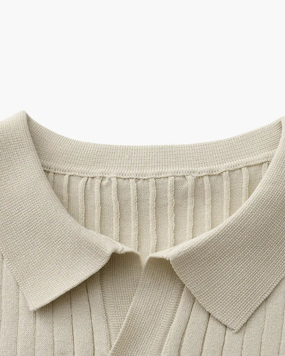 Premium Ribbed Polo Shirt