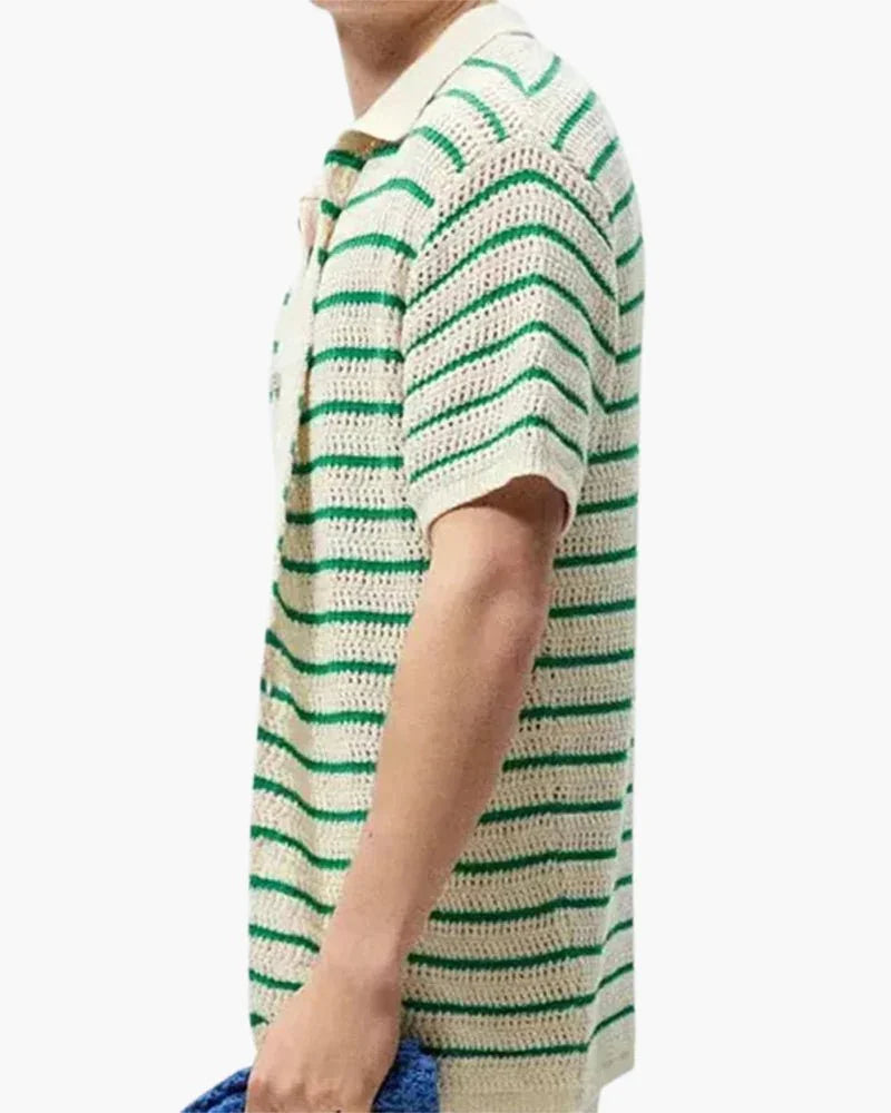 Marbella Knit Button-Up Shirt