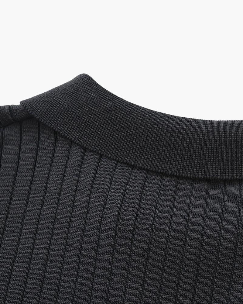 Premium Ribbed Polo Shirt