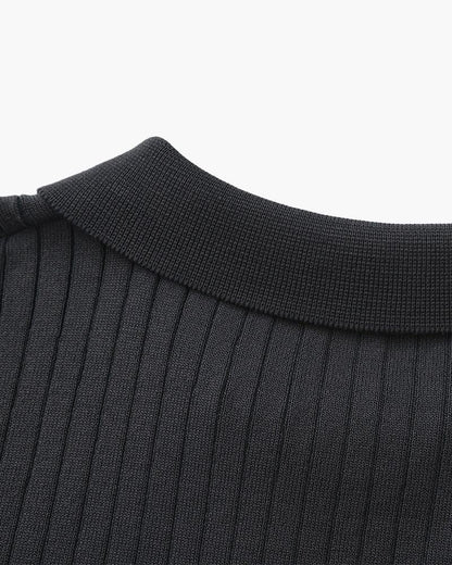Premium Ribbed Polo Shirt